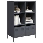 VIDAXL Buffet haut anthracite 68x39x103,5 cm acier