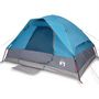 Voir la diapositive 2 : VIDAXL Tente de camping a dome 4 personnes bleu impermeable