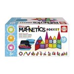 EDUCA Magnetics Mallette - Jeu de construction - EDUCA - 18 blocs magnétiques, 2 animaux, 8 cartes - Des 3 ans