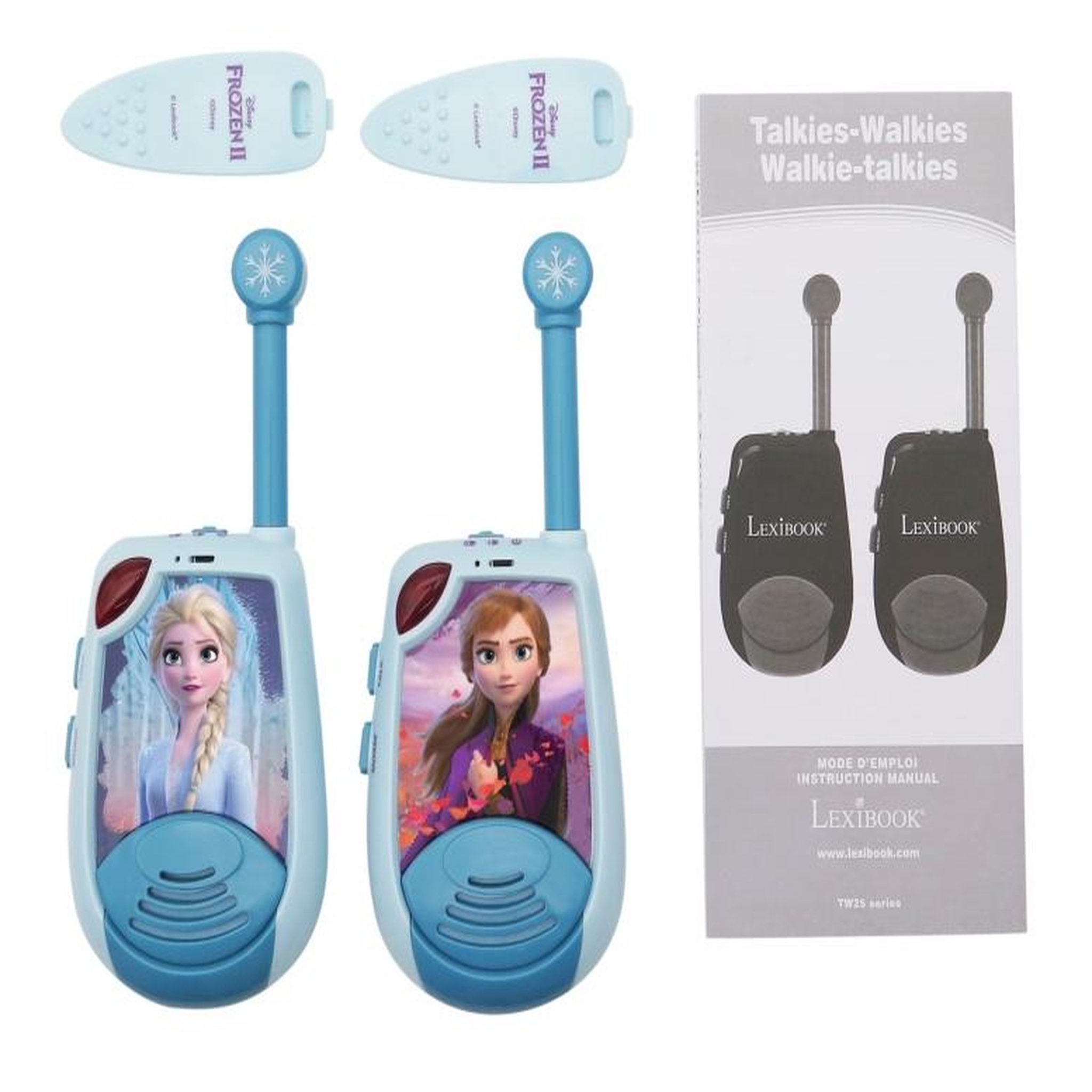 Voir la diapositive 2 : Lexibook Talkie-Walkies Reine des Neiges portée 2km fonction morse