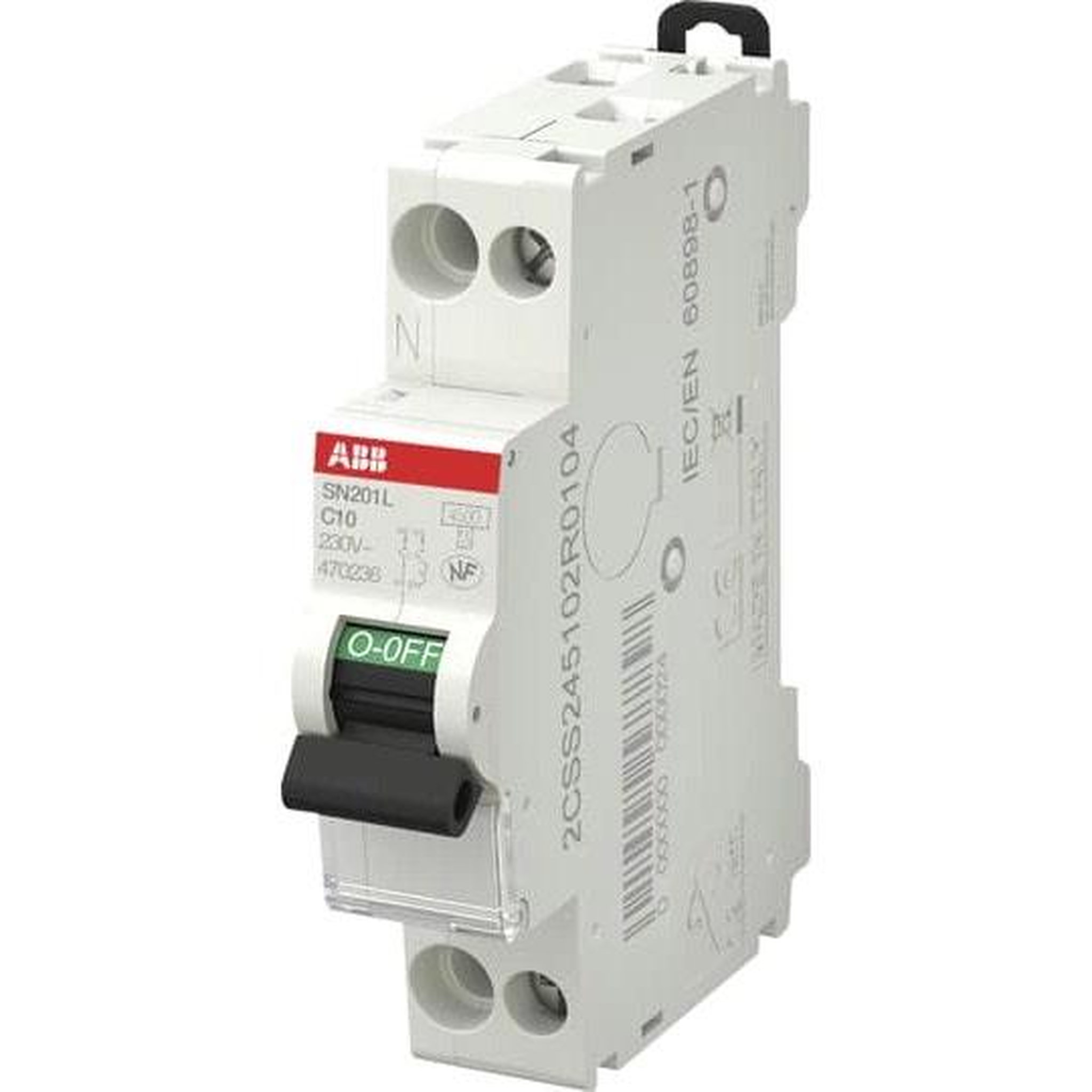 ABB Disjoncteur modulaire 1p+n 20a - courbe c - 4,5 ka