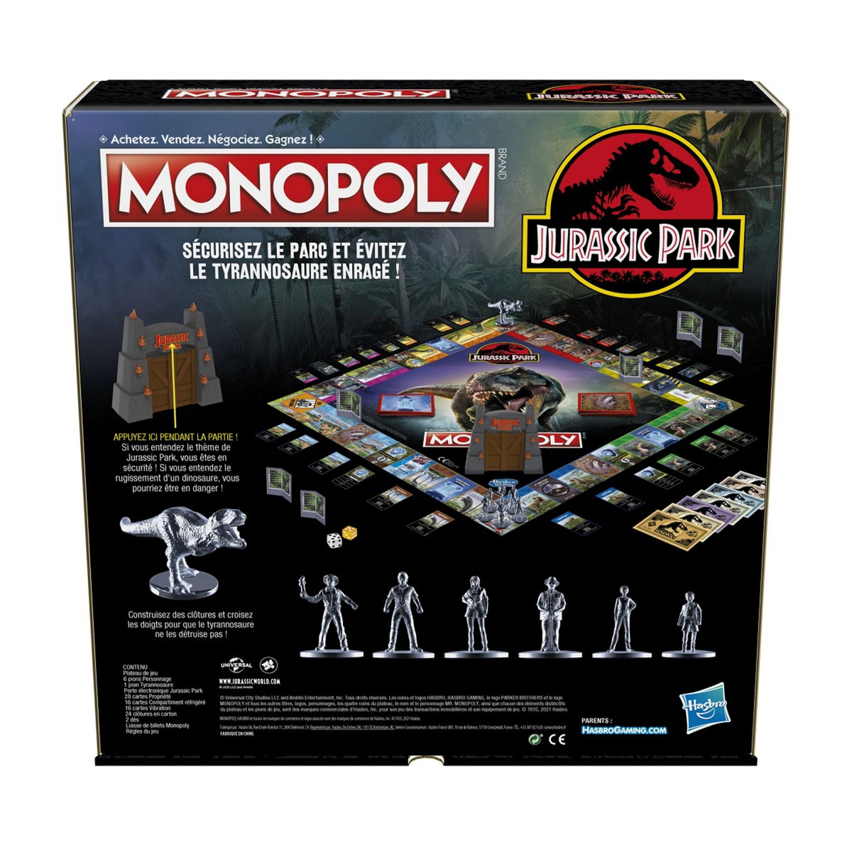 HASBRO Jeu Monopoly Jurassic Park