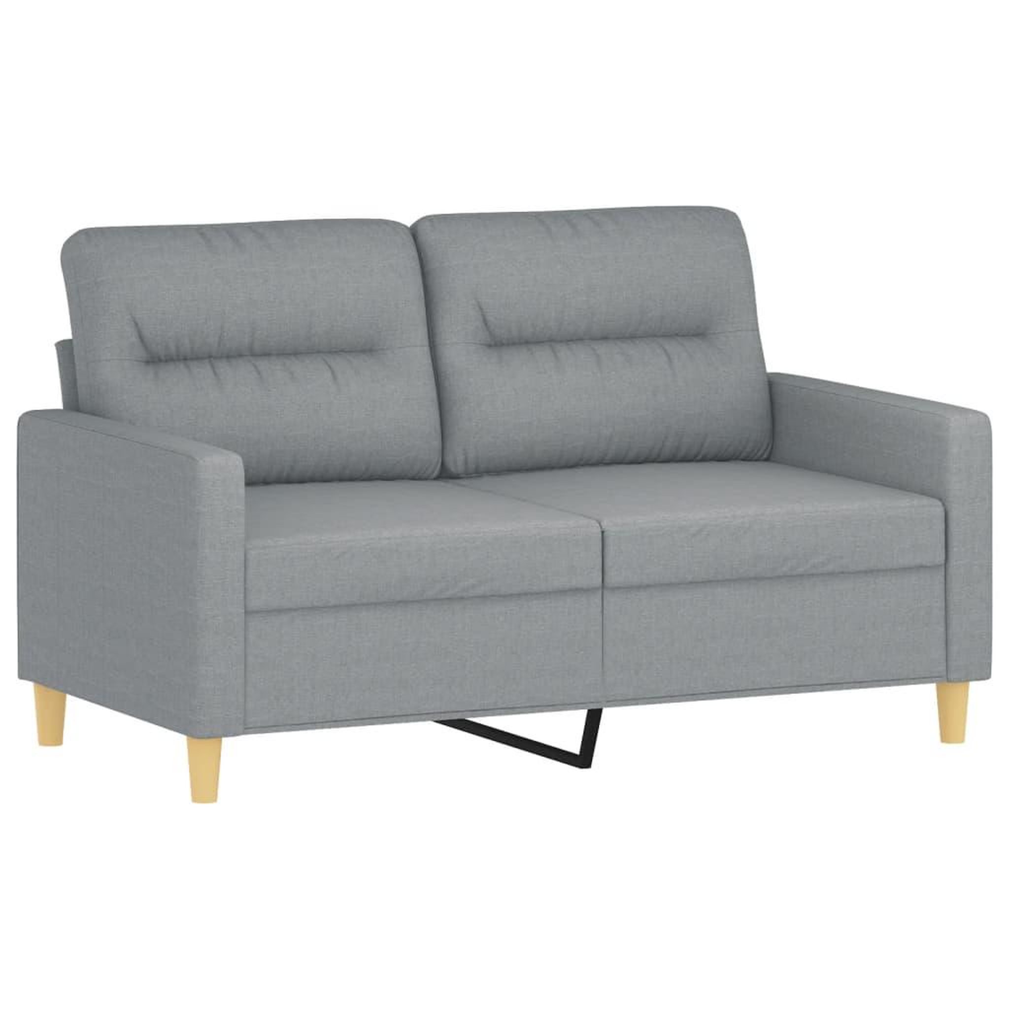 Voir la diapositive 4 : VIDAXL Ensemble de canapes 4 pcs coussins gris clair tissu
