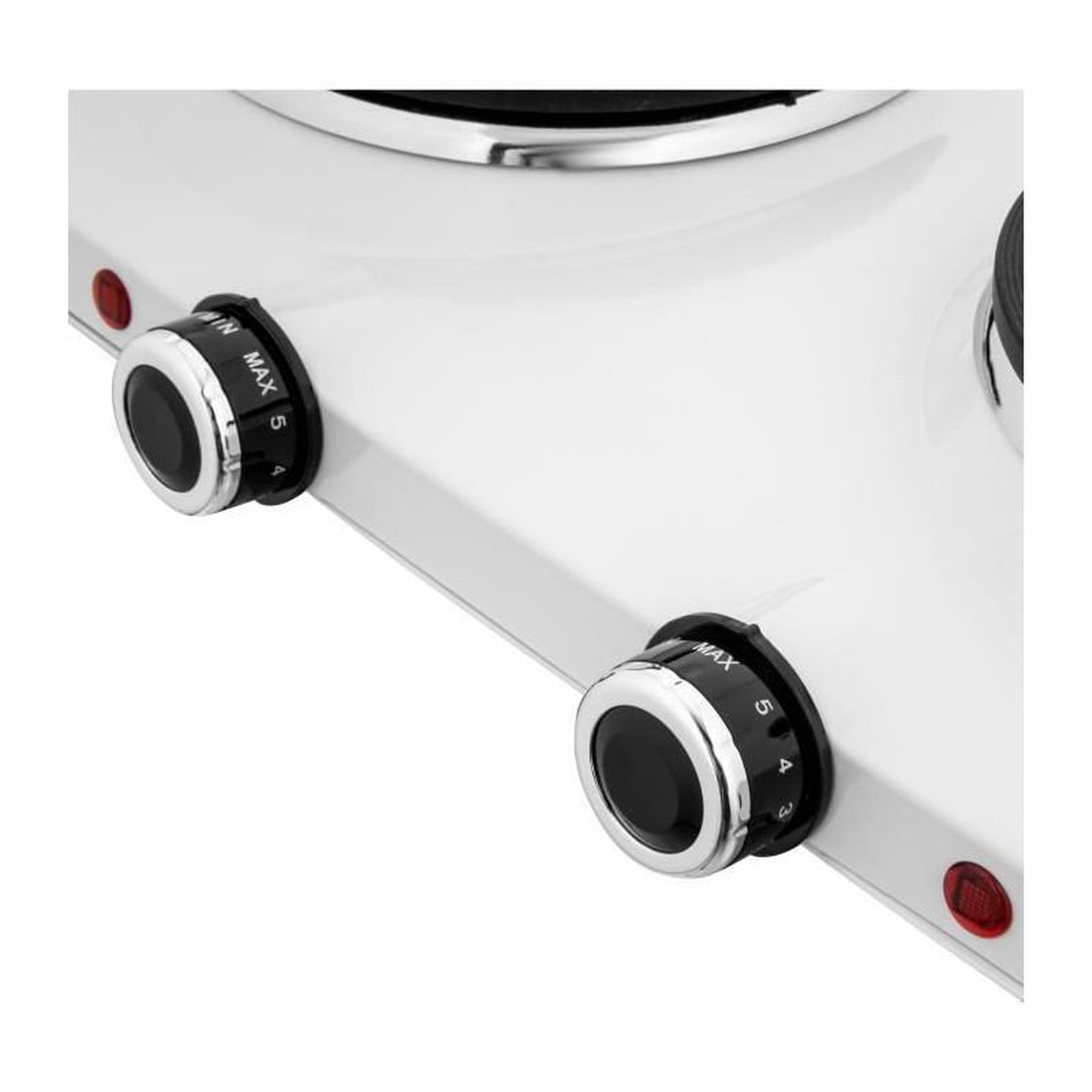 Voir la diapositive 5 : SENCO Plaque de cuisson électrique - SENCOR - SCP 2253WH-EUE4 - 2500 W - 2 foyers - Blanc
