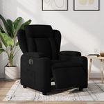 VIDAXL Fauteuil inclinable electrique Noir Tissu