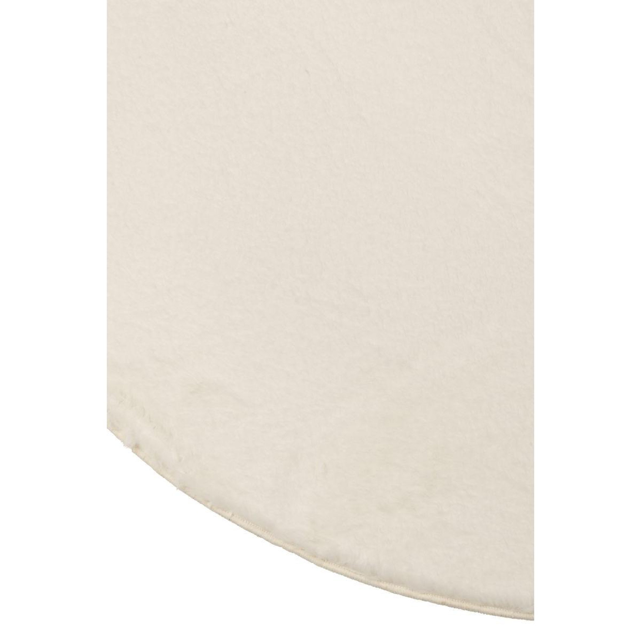 Voir la diapositive 2 : J-LINE Tapis rond uni  cutie  150cm blanc