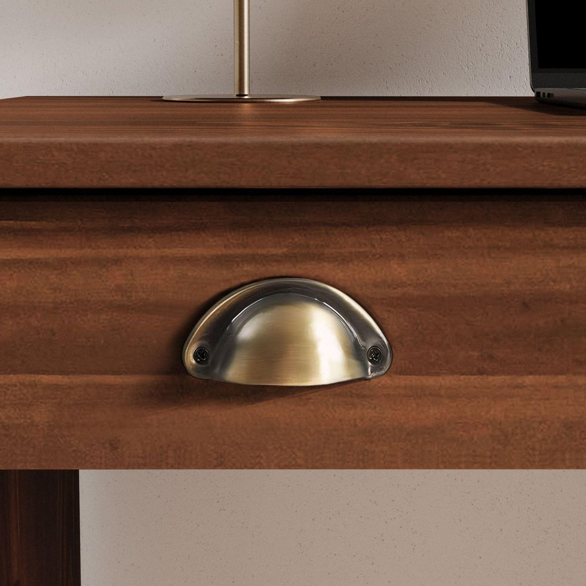 IDIMEX Bureau LANA avec 5 tiroirs en pin massif