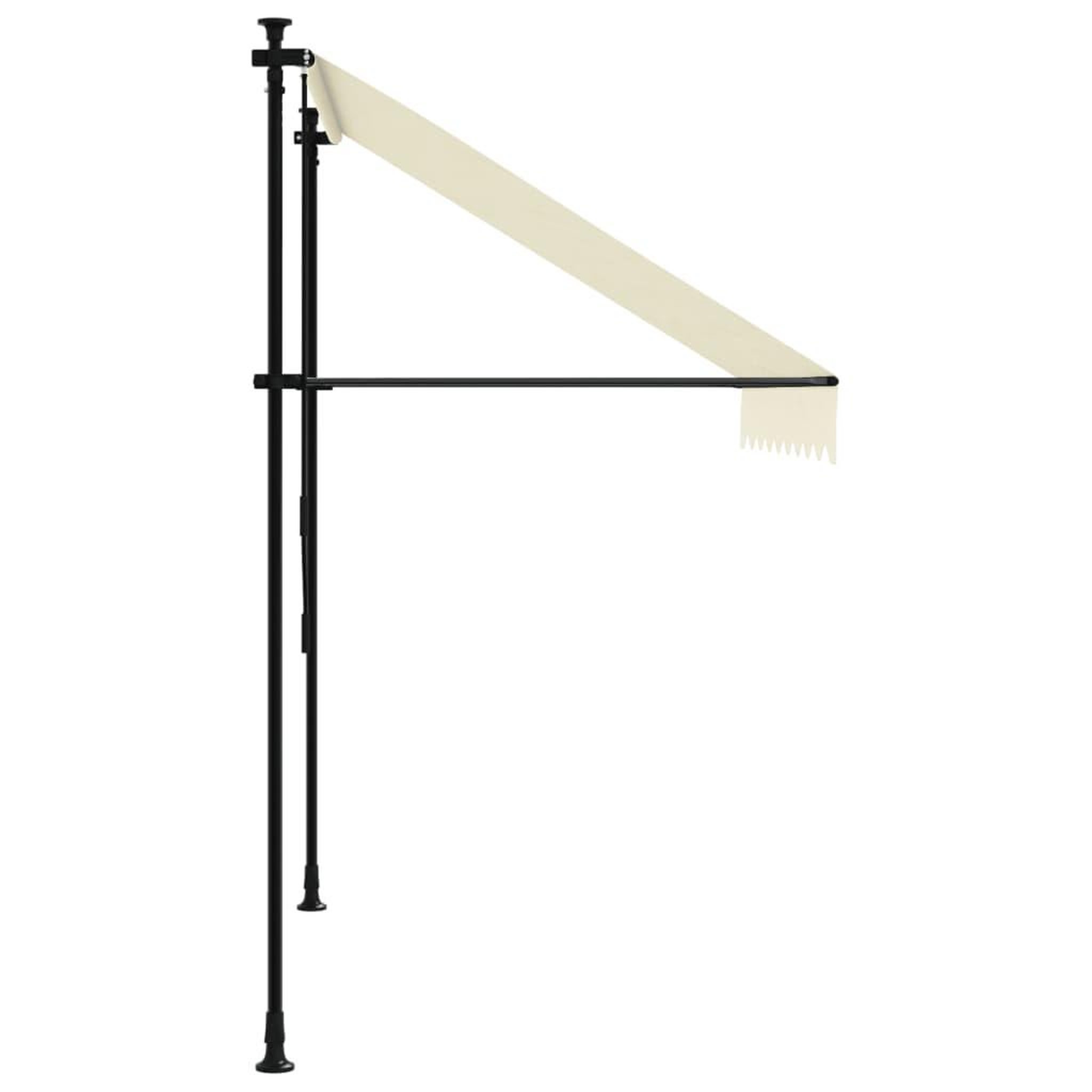 Voir la diapositive 4 : VIDAXL Auvent retractable creme 200x150 m tissu et acier