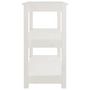 Voir la diapositive 6 : VIDAXL Table console Blanc 80x40x74 cm Bois massif de pin
