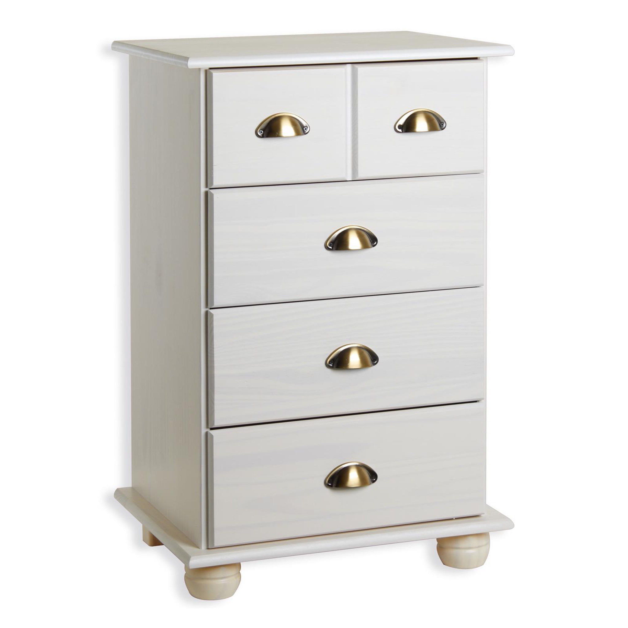 Voir la diapositive 1 : IDIMEX Commode apothicaire COLMAR en pin massif, 4 tiroirs