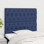 Voir la diapositive 1 : VIDAXL Tetes de lit 2 pcs Bleu 100x7x78/88 cm Tissu