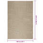 Voir la diapositive 6 : VIDAXL Tapis ZIZUR beige 160x230 cm aspect de jute interieur exterieur