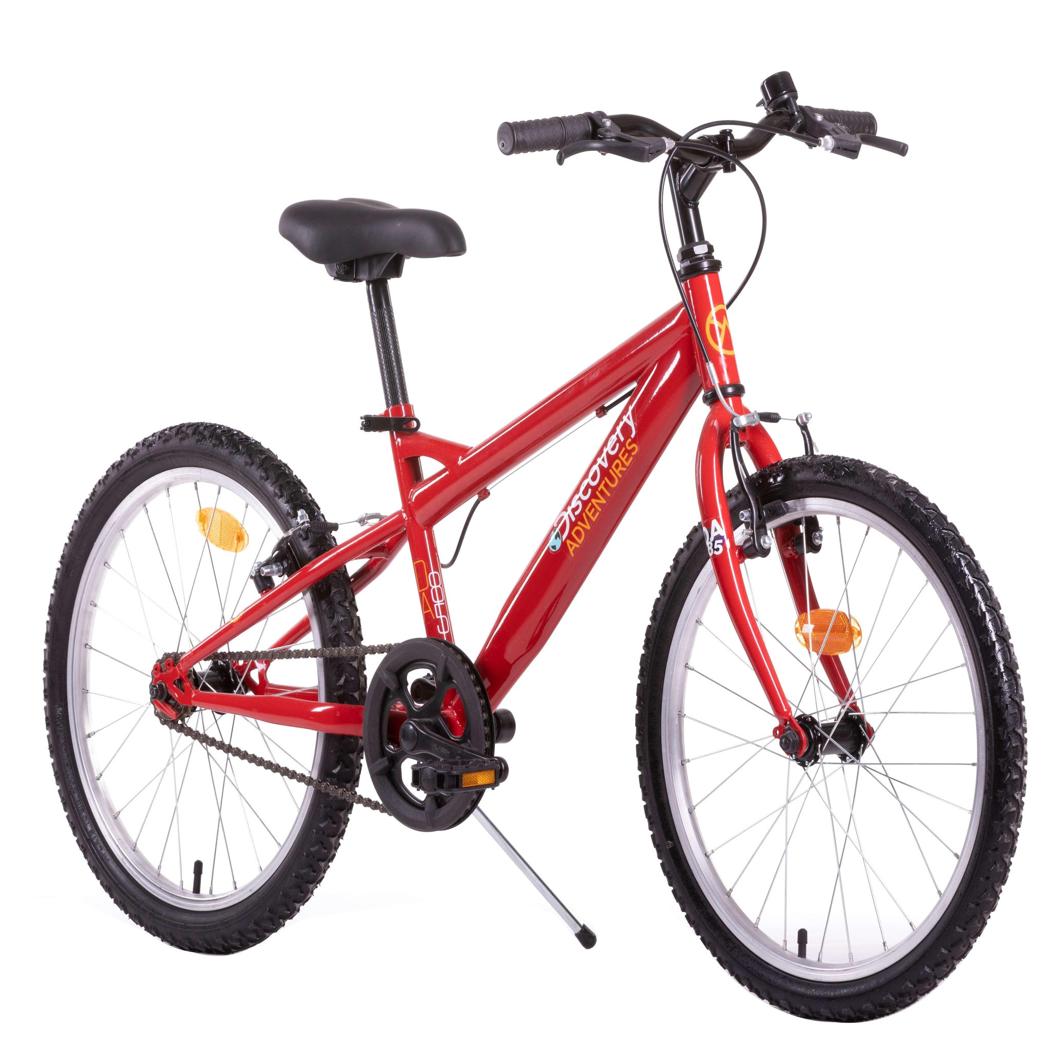 Voir la diapositive 2 : DISCOVERY ADVENTURES Vélo enfant - VTT 20'' - Modèle Rigide Garçon  Discovery Adventures  pour enfant de 115 à 140 cm - Frein V-Brake - Monovitesse