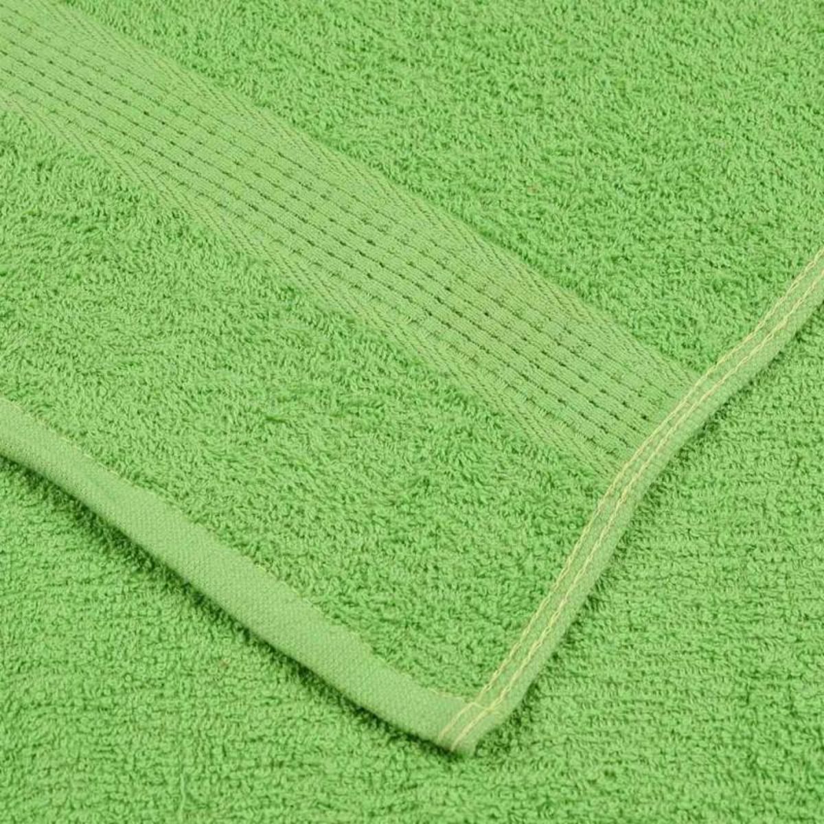 VIDAXL Essuie mains 10 pcs vert pomme 50x100 cm 360 g m² 100% coton