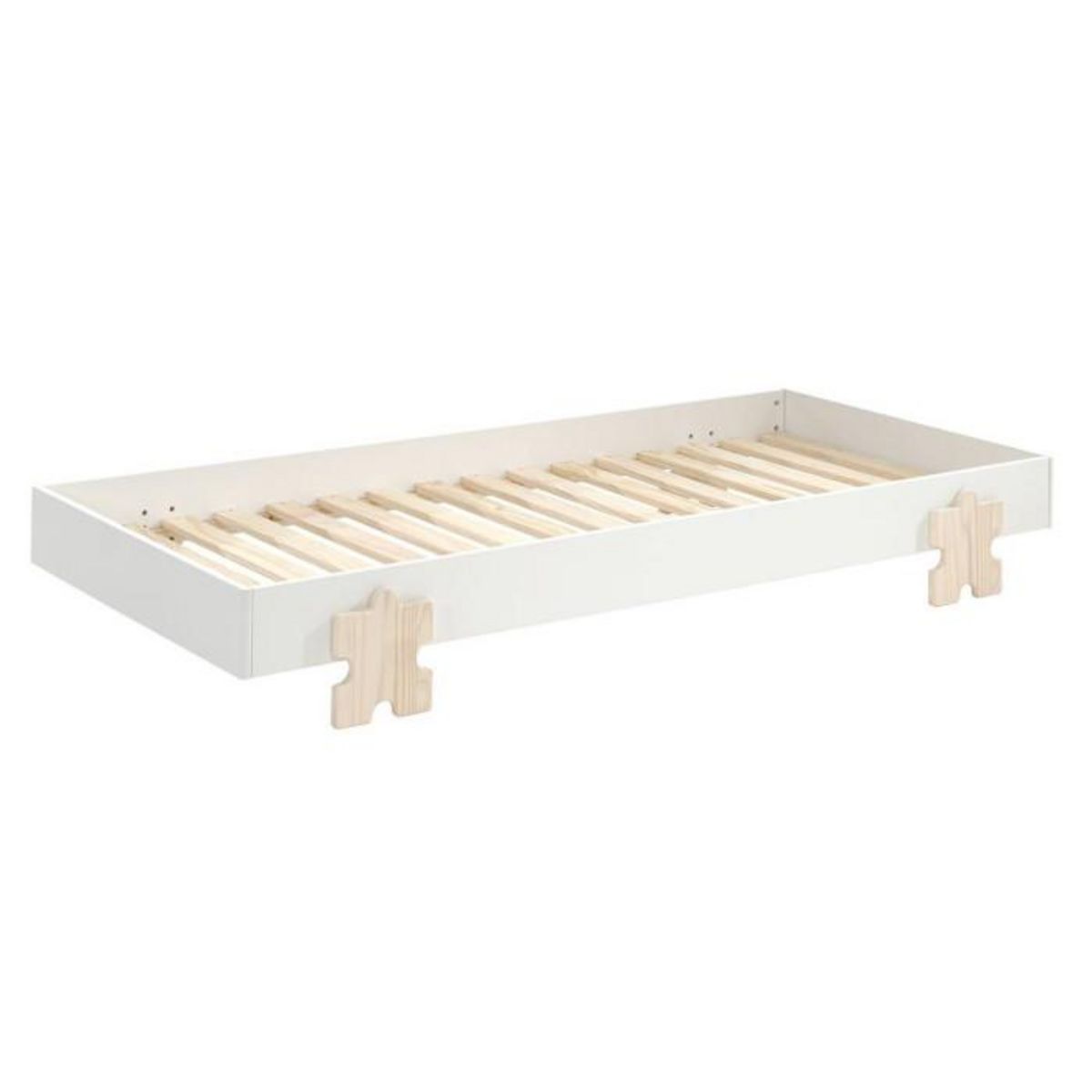 Paris Prix Lit Enfant en Bois  Modulo Puzzle III  90x200cm Blanc