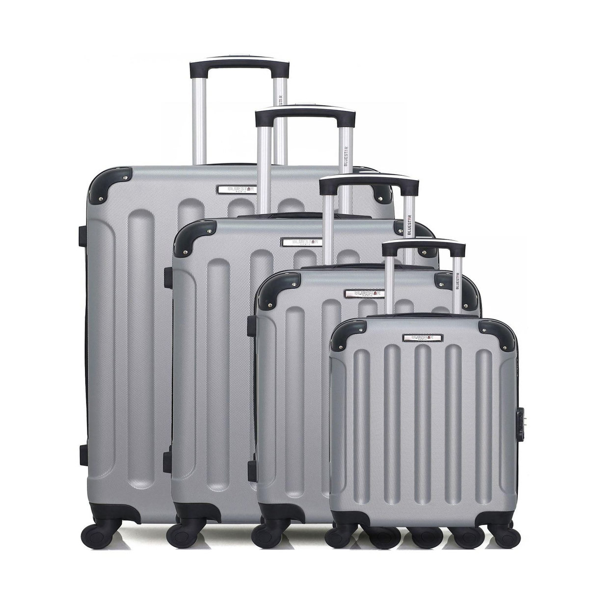 BLUESTAR BLUESTAR - Set de 4 Valises MADRID-M 75 cm 4 Roues