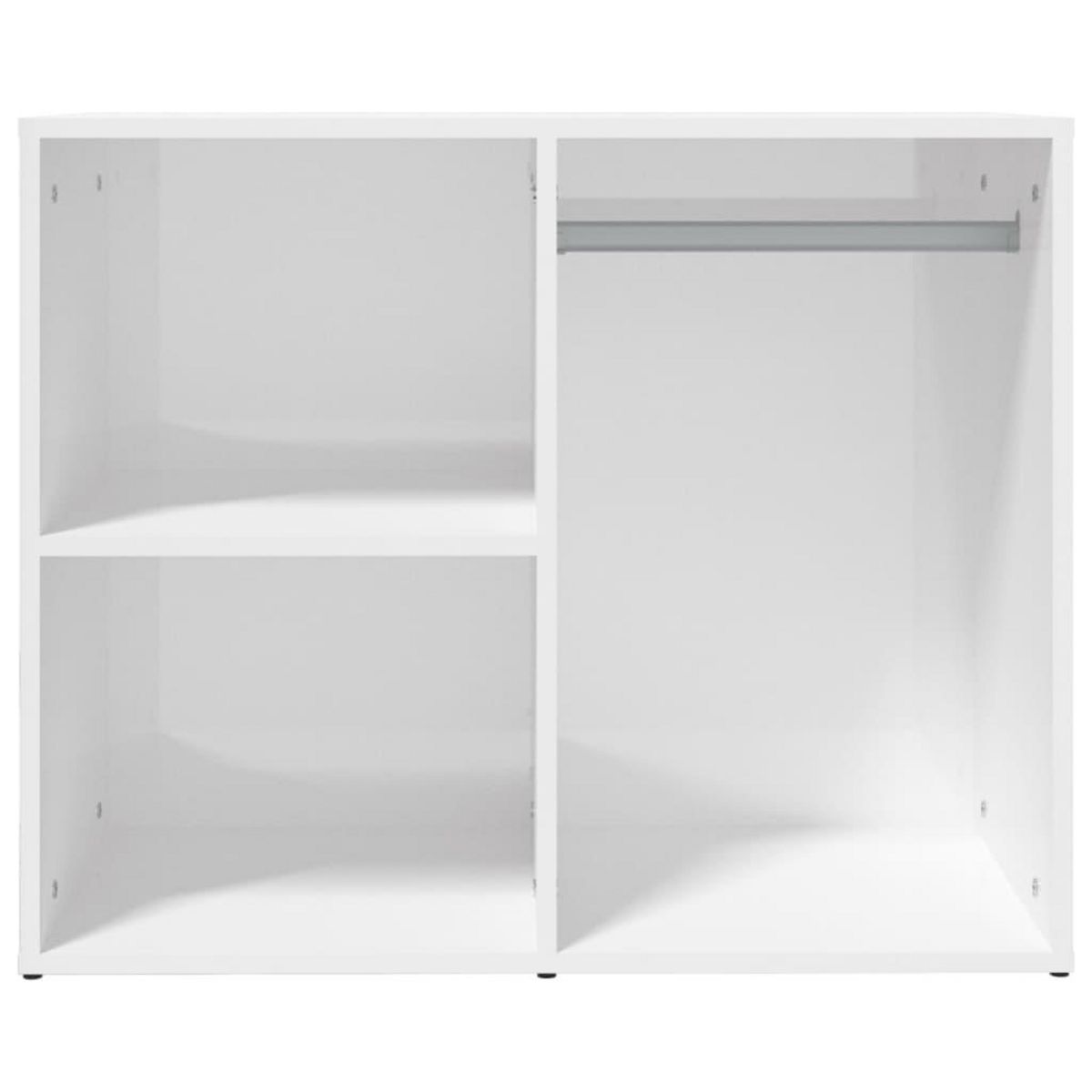 VIDAXL Armoire de dressing Blanc brillant 80x40x65cm Bois d'ingenierie
