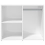 Voir la diapositive 3 : VIDAXL Armoire de dressing Blanc brillant 80x40x65cm Bois d'ingenierie