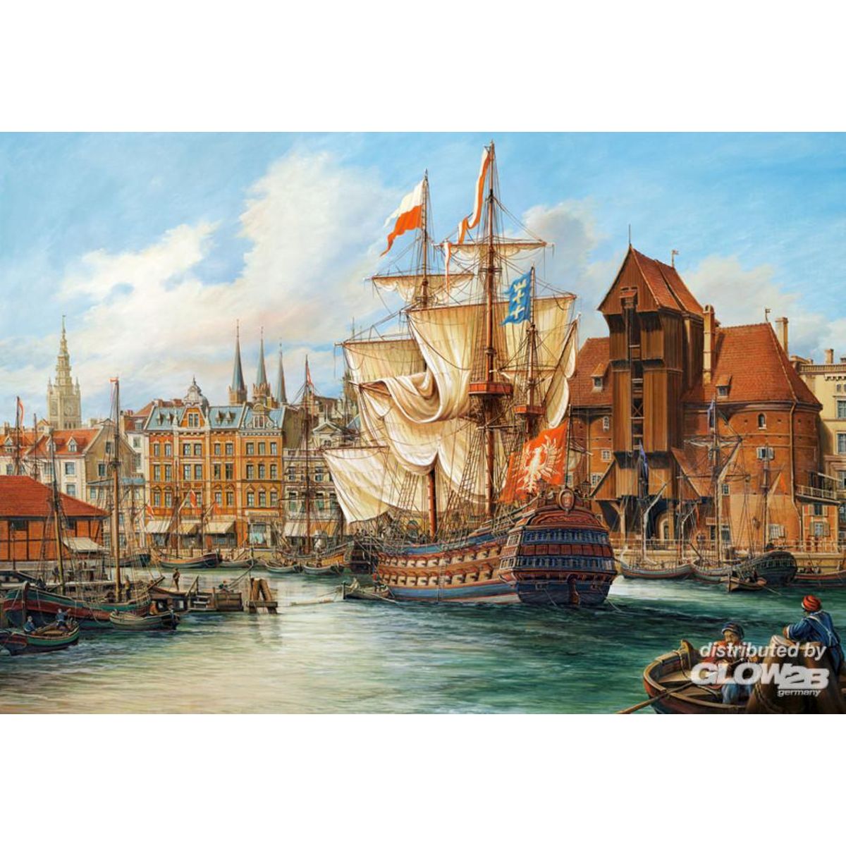 Castorland Puzzle 1000 pièces : Le port de Gdansk, Pologne