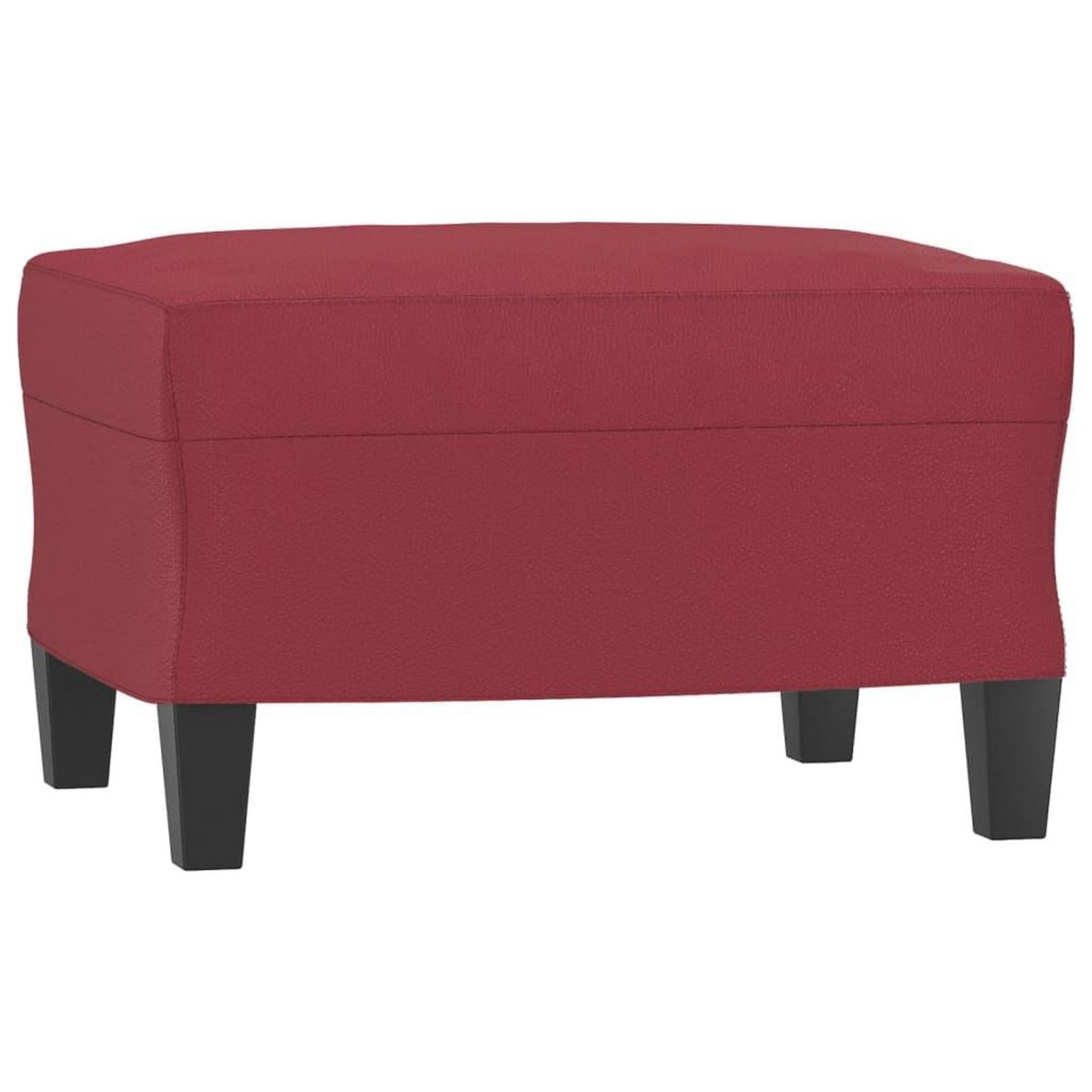 VIDAXL Repose-pied Rouge bordeaux 60x50x41 cm Similicuir