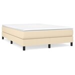 VIDAXL Cadre de lit sans matelas creme 140x200 cm tissu