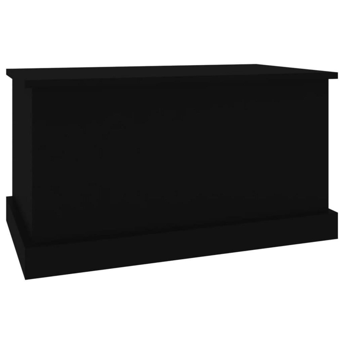 VIDAXL Boîte de rangement noir 70x40x38 cm bois d'ingenierie
