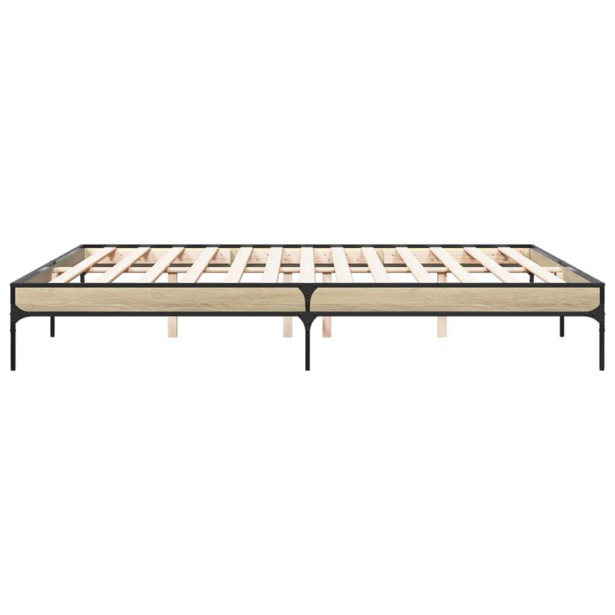 VIDAXL Cadre de lit sans matelas chene sonoma 180x200 cm