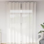 VIDAXL Rideaux en voile avec œillets 2 pcs blanc