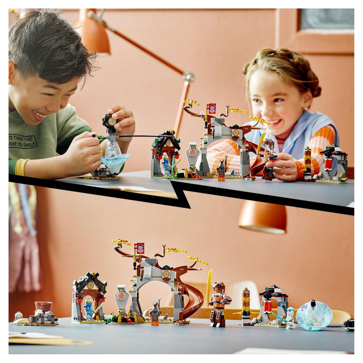 LEGO Ninjago 71764 Le Centre d&rsquo;Entraînement Ninja, Toupie Pour Enfants