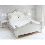 Voir la diapositive 1 : Eden Parure de drap 4 pièces en percale EDEN satin, coloris blanc
