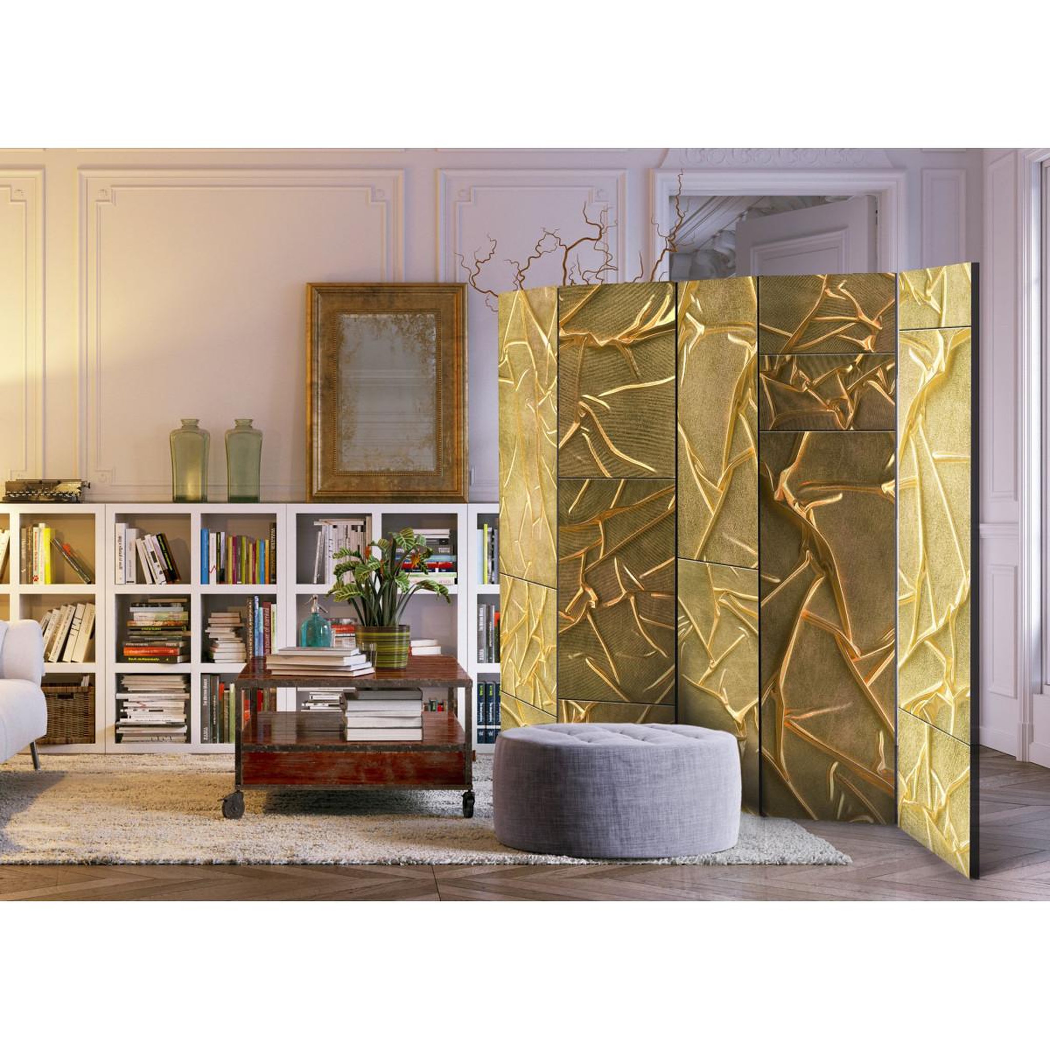 Voir la diapositive 2 : Paris Prix Paravent 5 volets  adoration royale  172x225cm