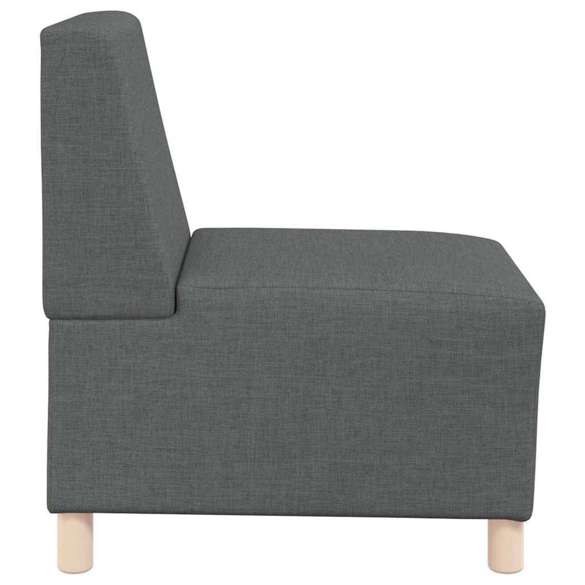 Voir la diapositive 5 : VIDAXL Fauteuil gris fonce 55 cm tissu