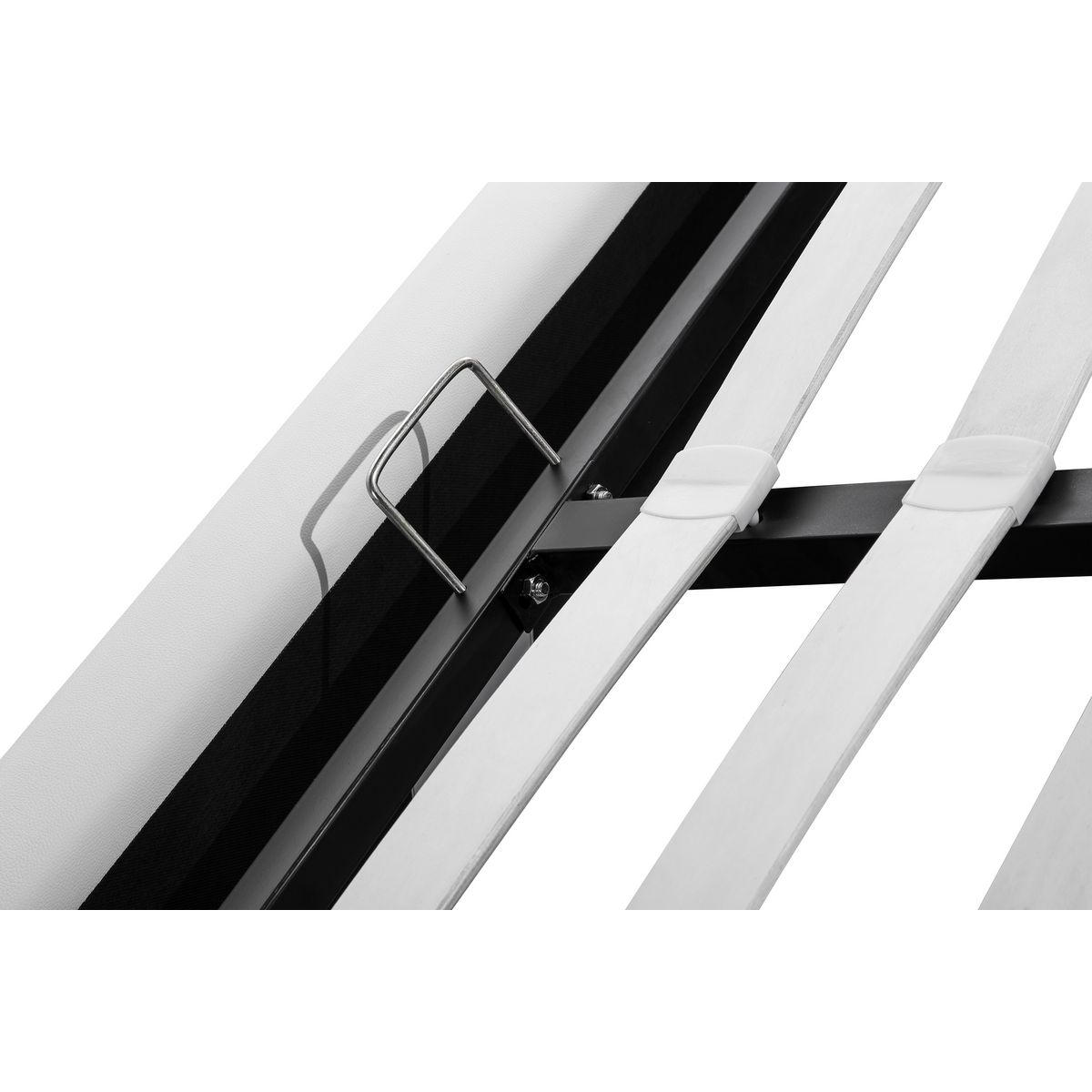 Lit coffre avec sommier relevable 140x190 cm LEO