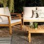 Voir la diapositive 4 : SWEEEK Salon de jardin en bois 4 places - Ushuaïa - Canapé, fauteuils et table basse en acacia, design