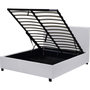 Voir la diapositive 3 : Habitat et Jardin Lit double avec coffre  Carla  - 140 x 190 cm - Blanc