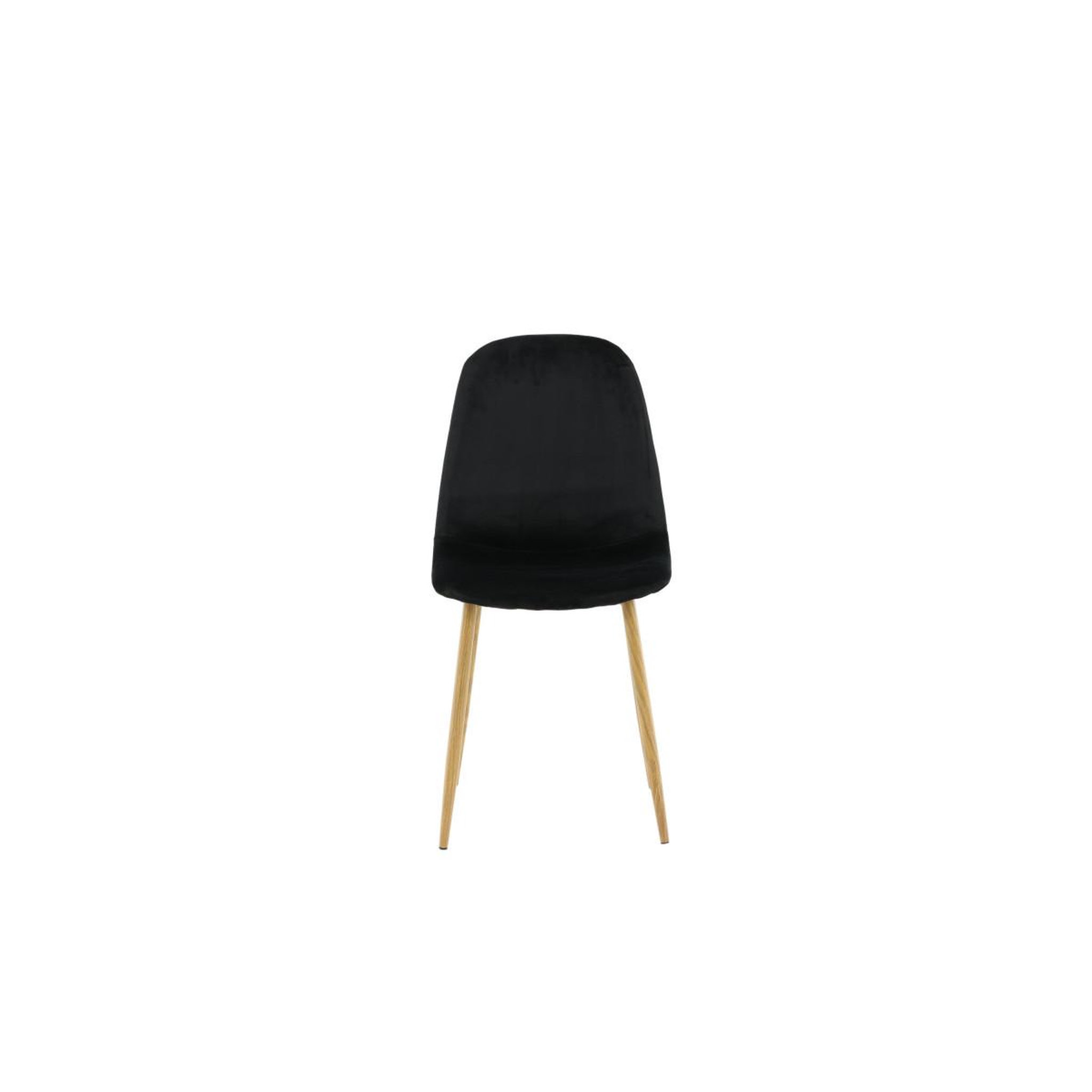 Voir la diapositive 5 : Paris Prix Chaise design en velours  polar  94cm noir