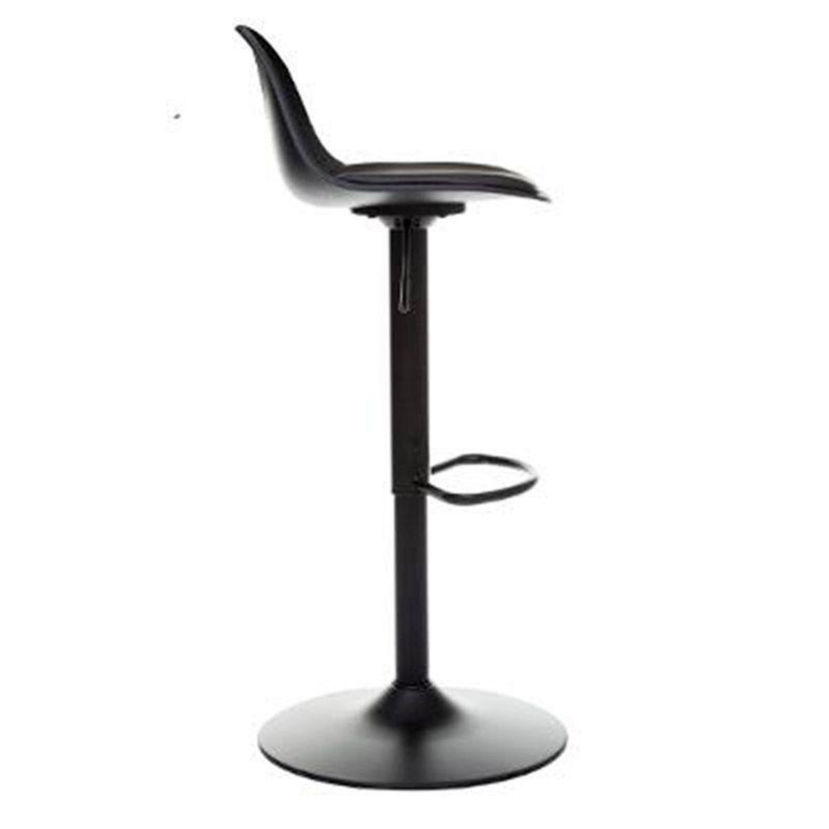  Lot de 2 Chaises de Bar Design  Aiko  103cm Noir