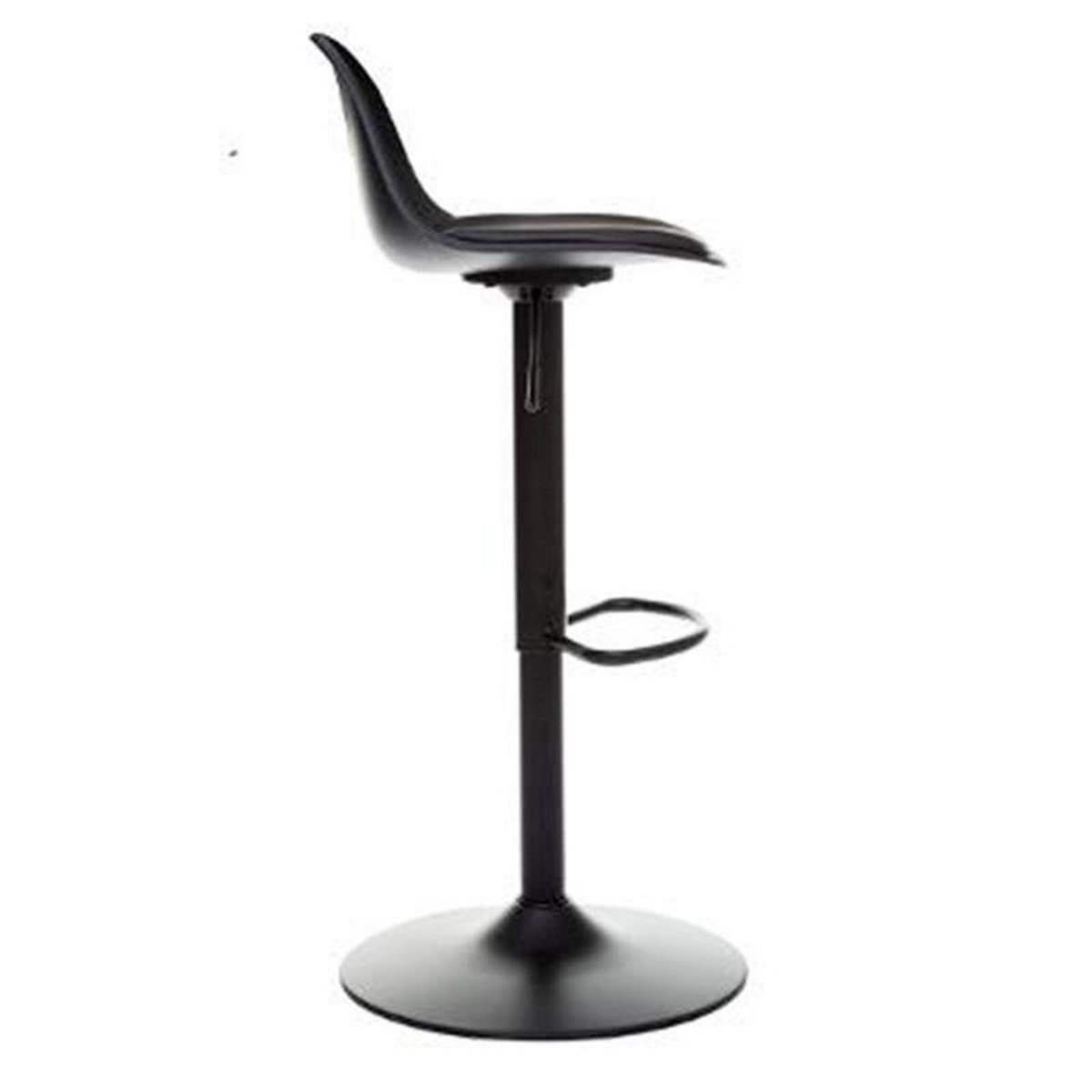 Lot de 2 Chaises de Bar Design  Aiko  103cm Noir