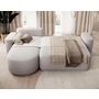 Voir la diapositive 2 : BEST MOBILIER Sam - canapé d'angle gauche 4 places convertible avec coffre en tissu