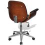 Voir la diapositive 5 : VIDAXL Chaise pivotante Bois courbe et similicuir