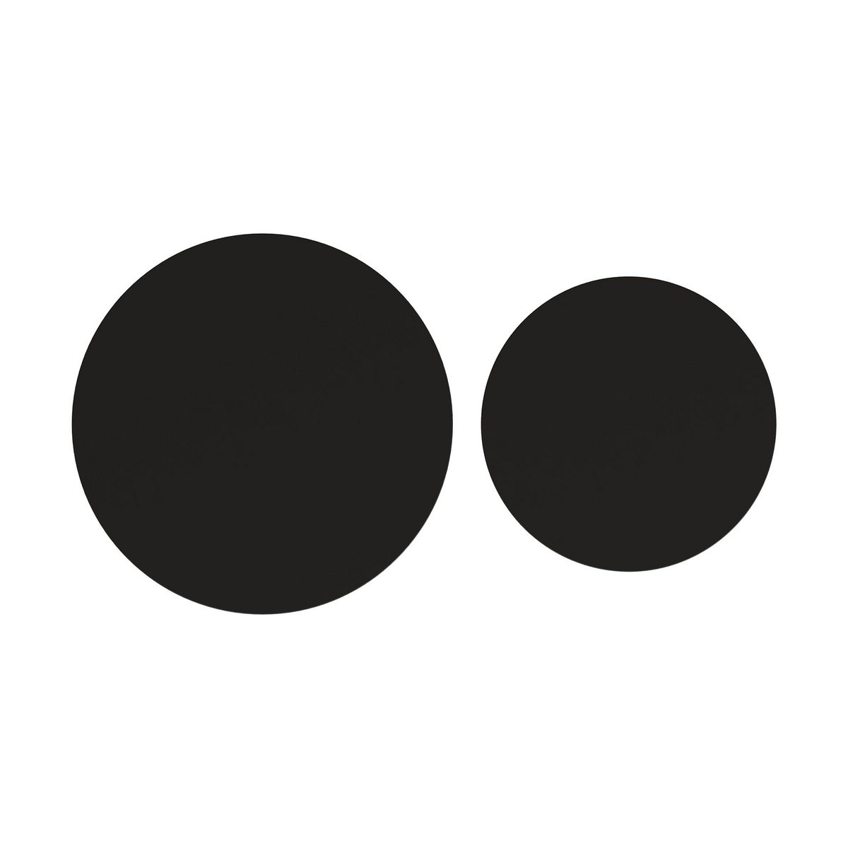 Rendez vous déco Tables basses rondes en rotin et plateau blanc (lot de 2) - Owan