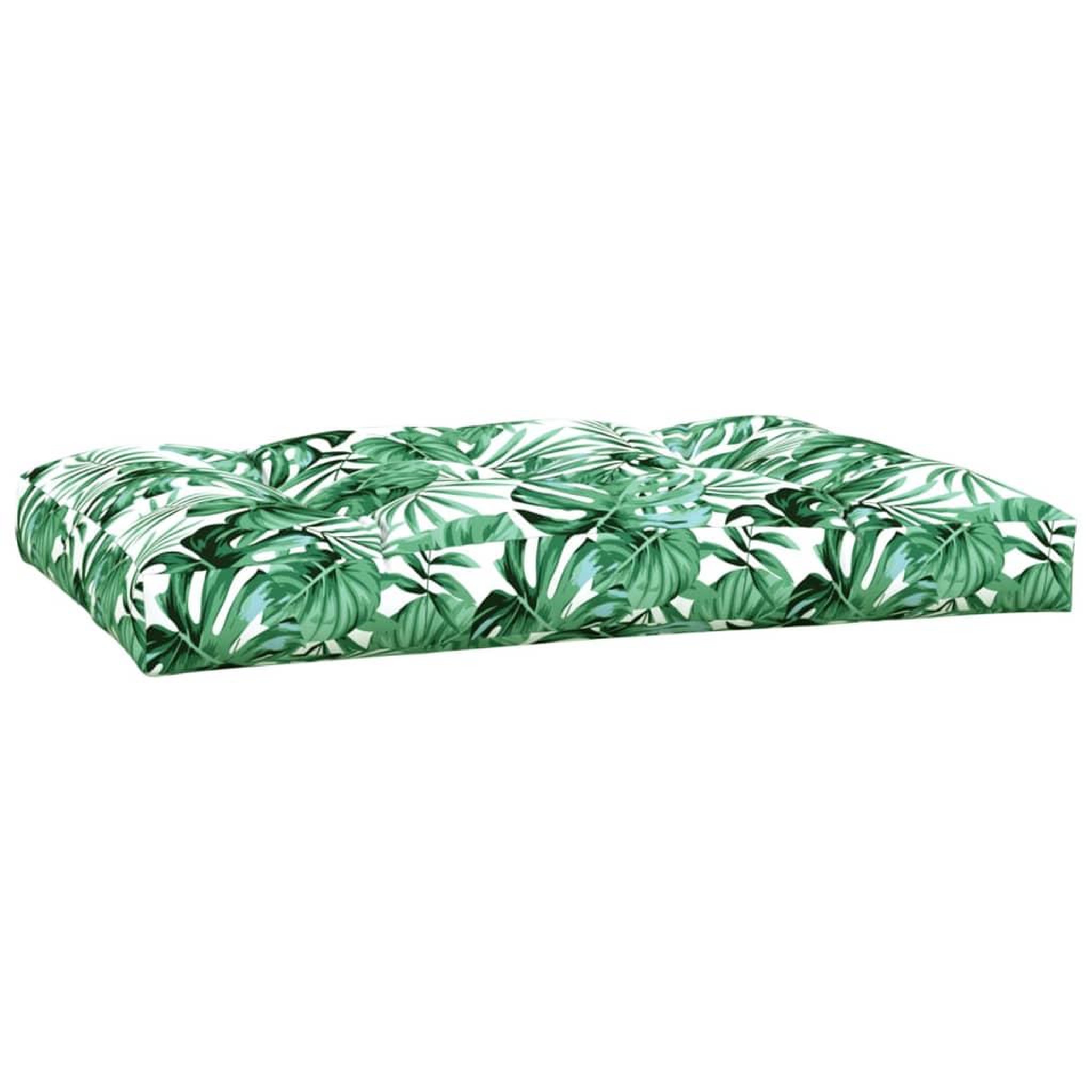 Voir la diapositive 4 : VIDAXL Coussins de palette lot de 2 motif de feuilles tissu