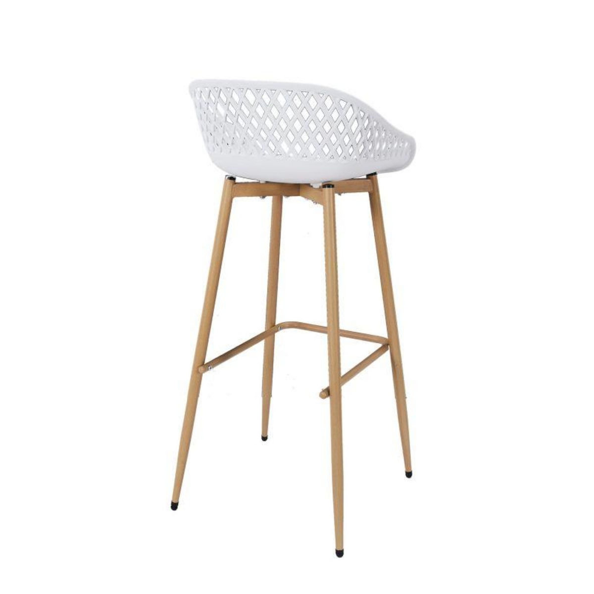 Paris Prix Lot de 2 Tabourets de Bar  Malaga  88cm Blanc