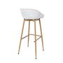Voir la diapositive 5 : Paris Prix Lot de 2 Tabourets de Bar  Malaga  88cm Blanc