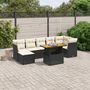 Voir la diapositive 1 : VIDAXL Salon de jardin 8 pcs avec coussins noir resine tressee