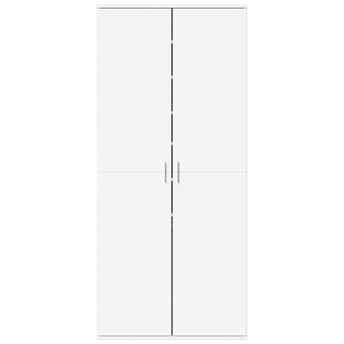 VIDAXL Armoire a chaussures Blanc 80x39x178 cm Bois d'ingenierie