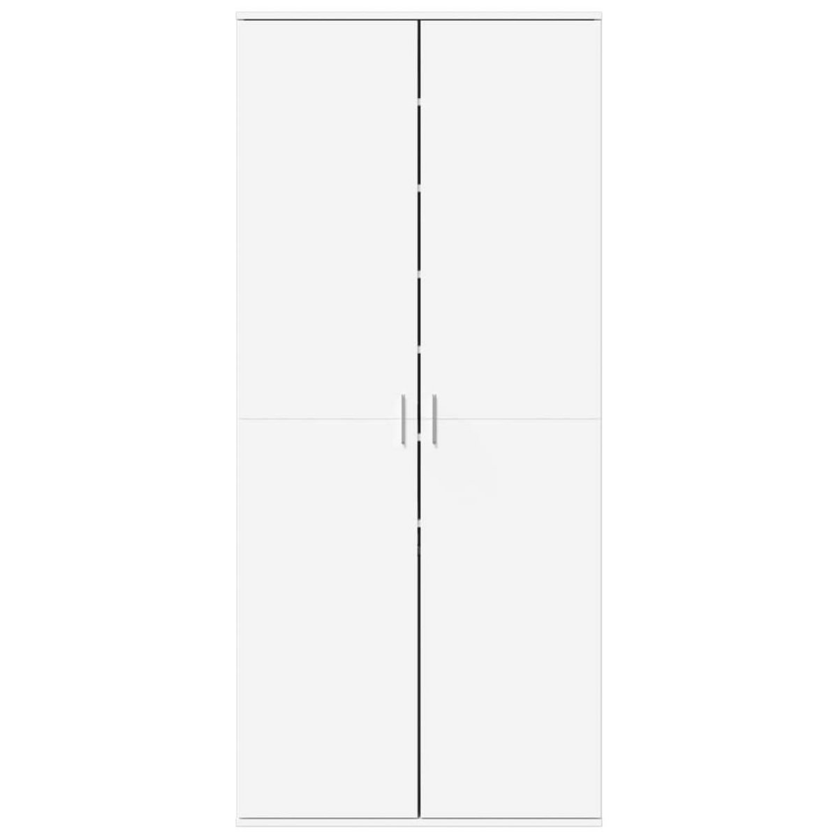 VIDAXL Armoire a chaussures Blanc 80x39x178 cm Bois d'ingenierie