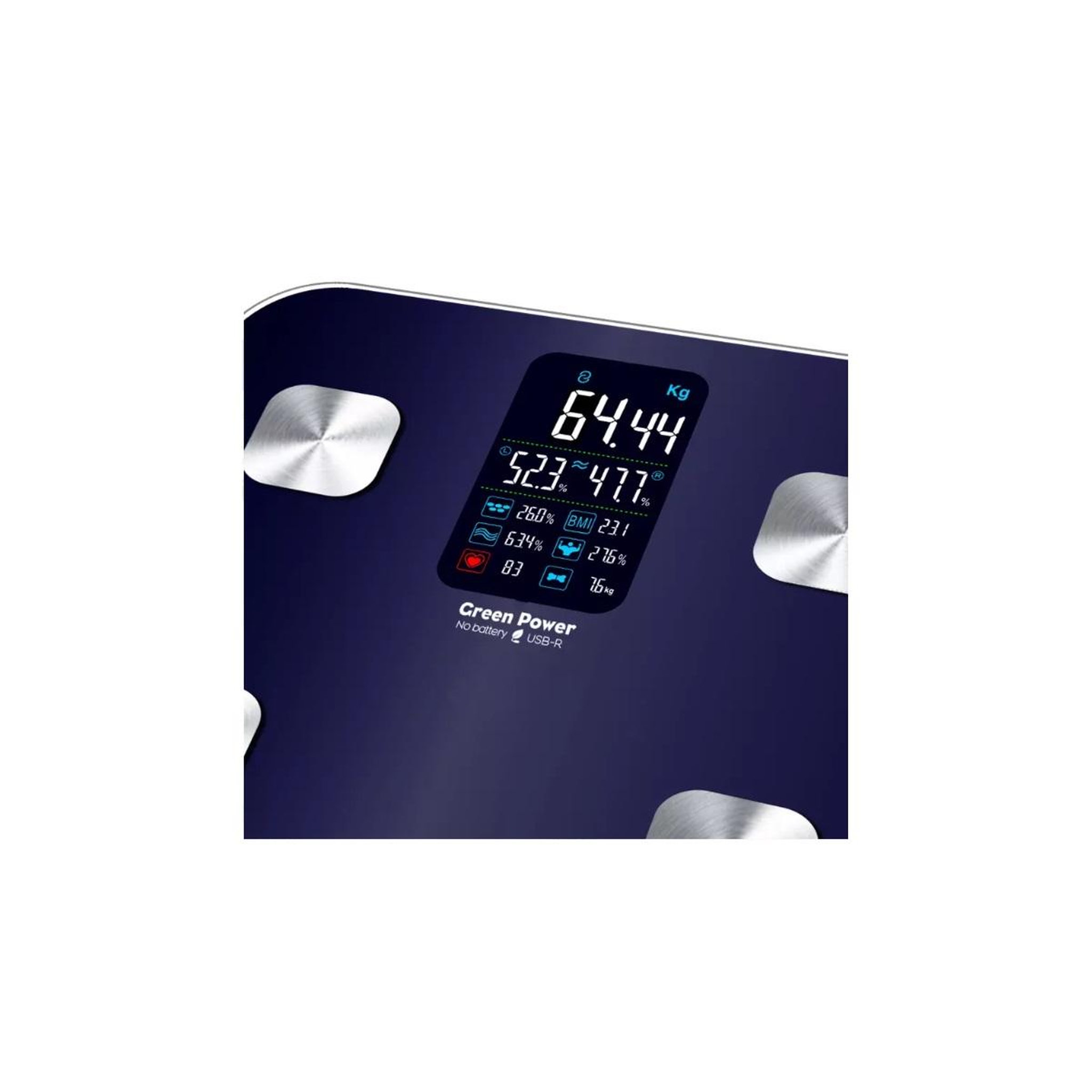 Voir la diapositive 3 : LITTLE BALANCE Impédancemètre connecté 180kg/100g bleu - 8661