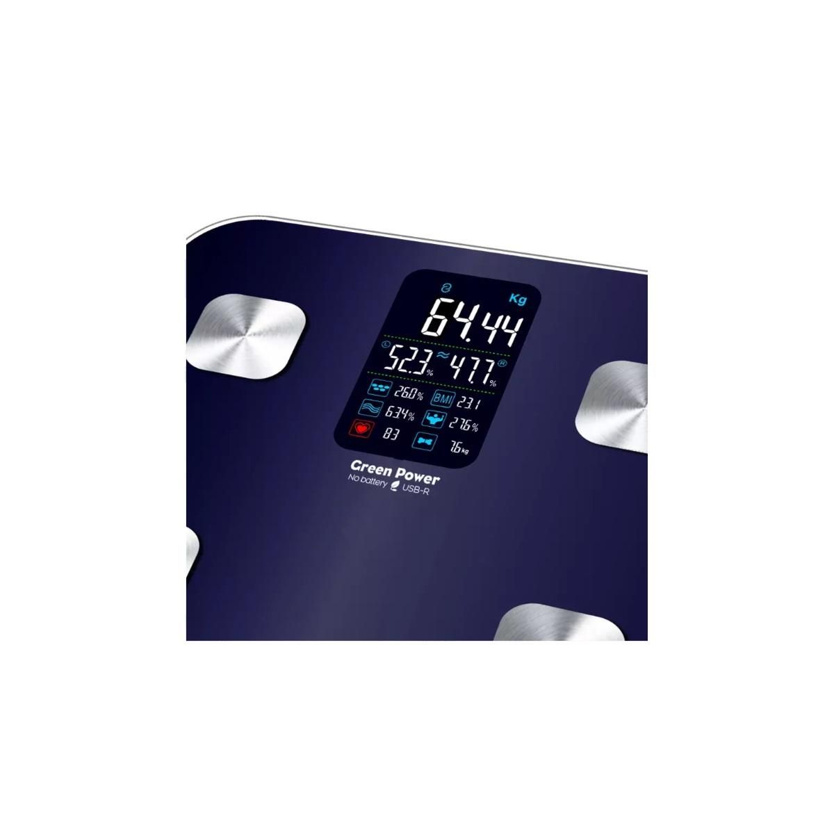 LITTLE BALANCE Impédancemètre connecté 180kg/100g bleu - 8661