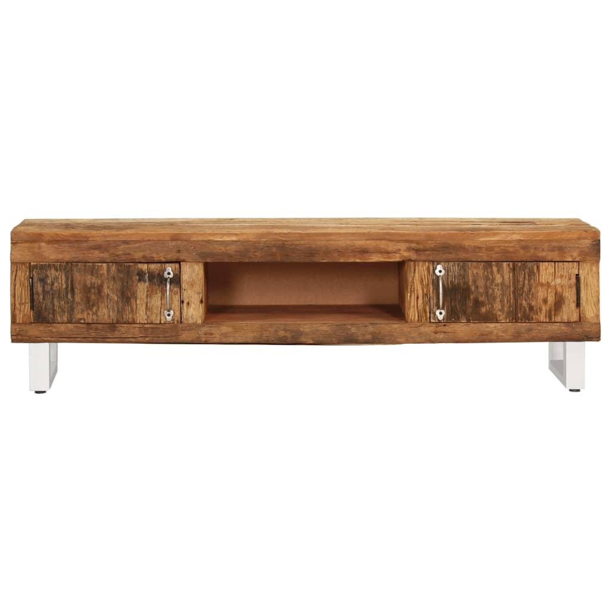 Voir la diapositive 2 : VIDAXL Meuble TV Bois de recuperation massif 140x30x40 cm